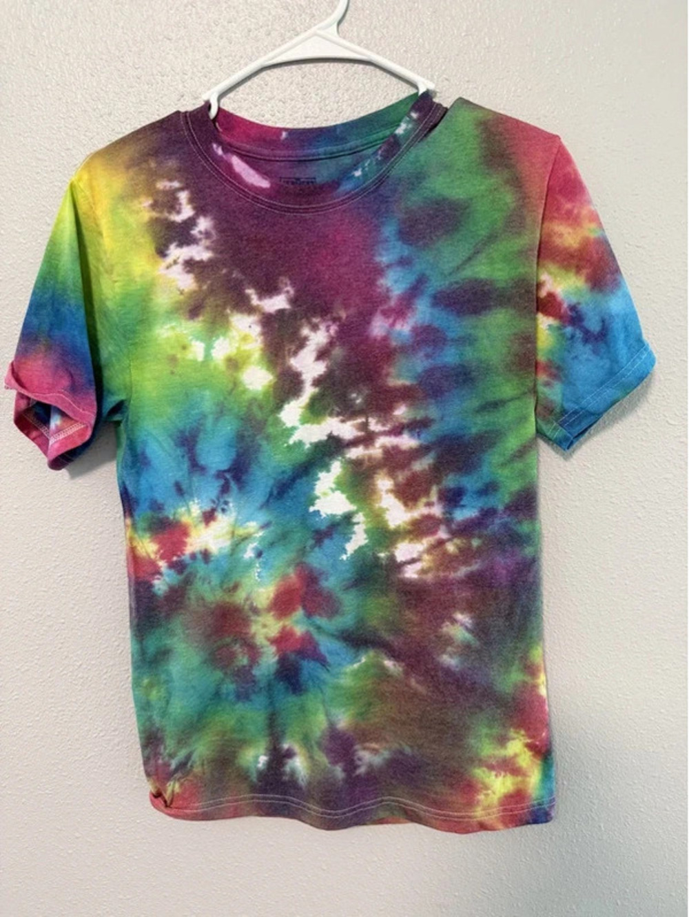#6071  Jerzees Rainbow Spiral Tie-Dye T-Shirt Small